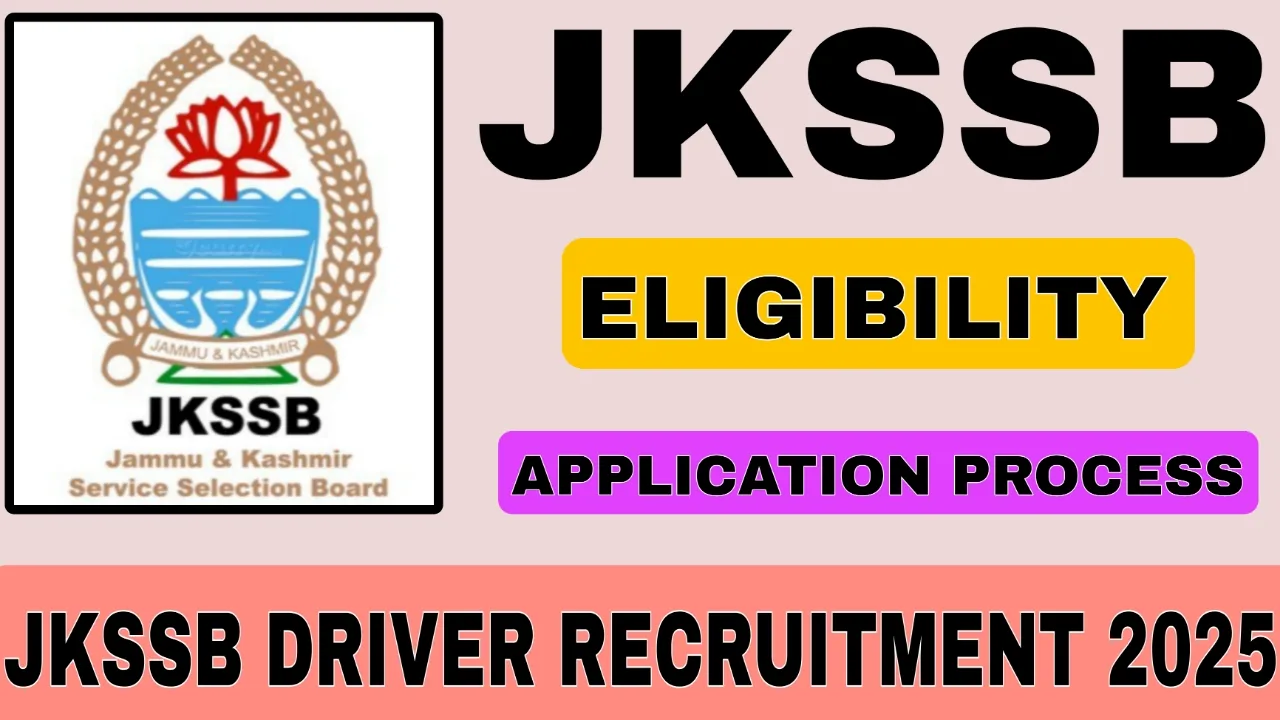 JKSSB Driver Recruitment 2025